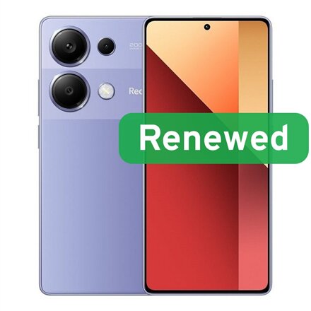Xiaomi Renewed Grade A++ , Redmi Note 13 Pro , Lavender Purple , 6.67 , AMOLED , 256 GB , 4G , Android