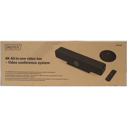 SALE OUT. , Digitus 4K All-in-One Video Bar Pro – Video Conference System , DS-55580 , DEMO , 24 month(s)