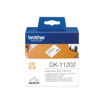 Brother , DK-11202 Shipping Labels , White , DK , 62mm x 100mm