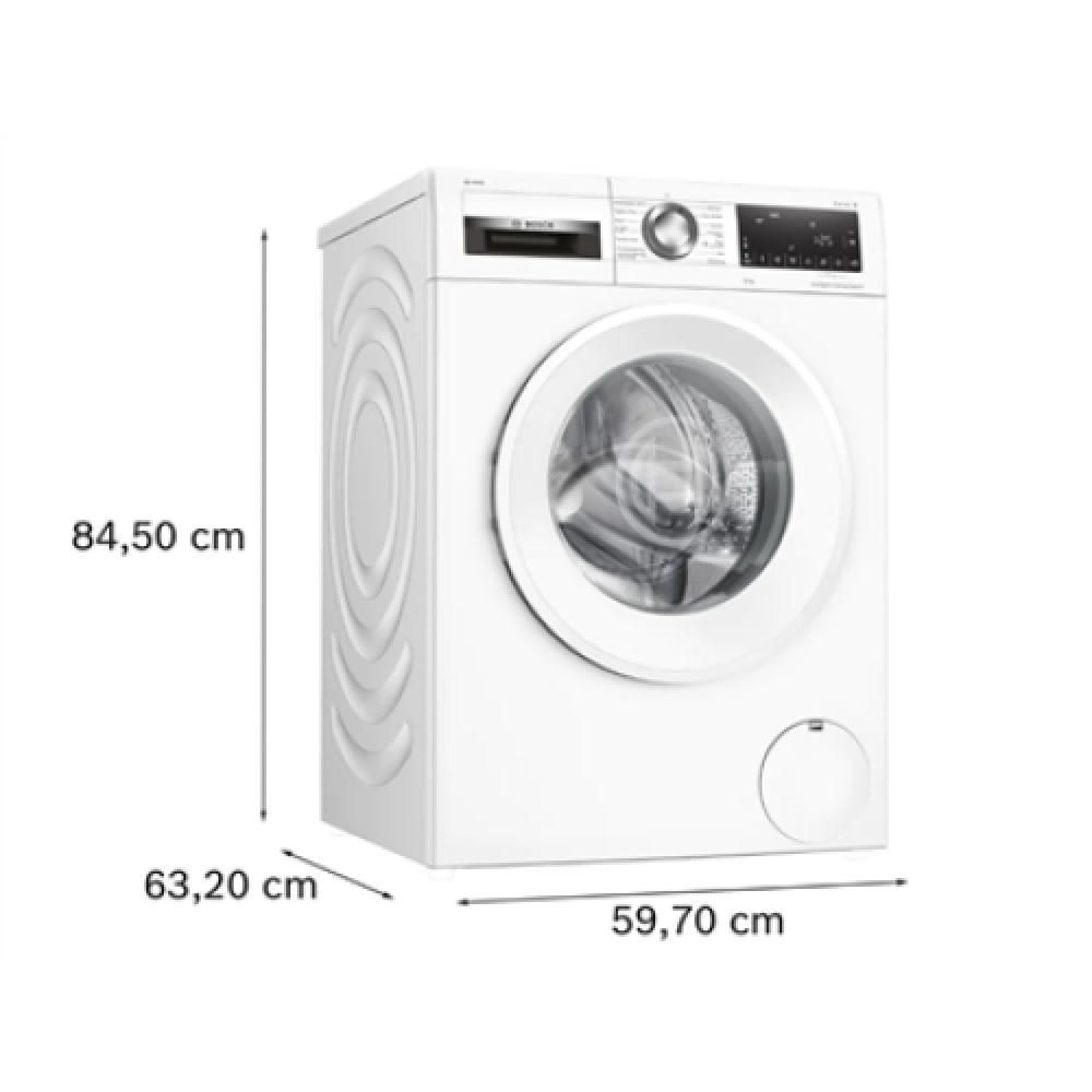 Bosch , Washing Machine , WGG254AMSN , Energy efficiency class A , Front loading , Washing capacity 10 kg , 1400 RPM , Depth 63 cm , Width 60 cm , Display , LED , Direct drive , White