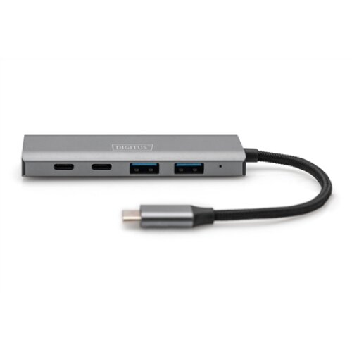 Digitus , USB-C 4 Port HUB 2x USB-A + 2x USB-C Gen2 , DA-70245 , USB-C Hub