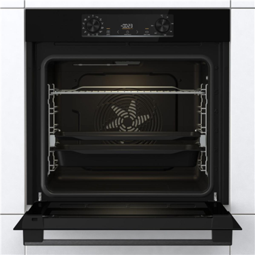 Gorenje Oven , BOS6737E13FBG , 77 L , Electric , AquaClean , Mechanical , Steam function , Height 59.5 cm , Width 59.5 cm , Stainless steel