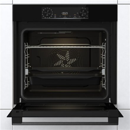 Gorenje Oven , BOS6737E13FBG , 77 L , Electric , AquaClean , Mechanical , Steam function , Convection , Height 59.5 cm , Width 59.5 cm , Stainless steel