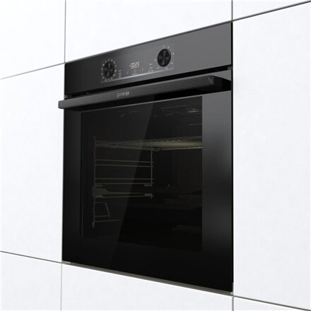Gorenje Oven , BOS6737E13FBG , 77 L , Electric , AquaClean , Mechanical , Steam function , Convection , Height 59.5 cm , Width 59.5 cm , Stainless steel