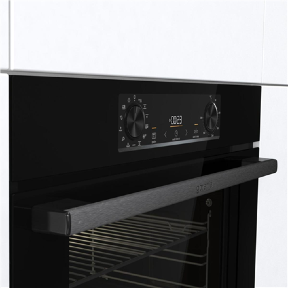 Gorenje Oven , BOS6737E13FBG , 77 L , Electric , AquaClean , Mechanical , Steam function , Height 59.5 cm , Width 59.5 cm , Stainless steel