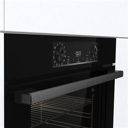 Gorenje Oven , BOS6737E13FBG , 77 L , Electric , AquaClean , Mechanical , Steam function , Convection , Height 59.5 cm , Width 59.5 cm , Stainless steel