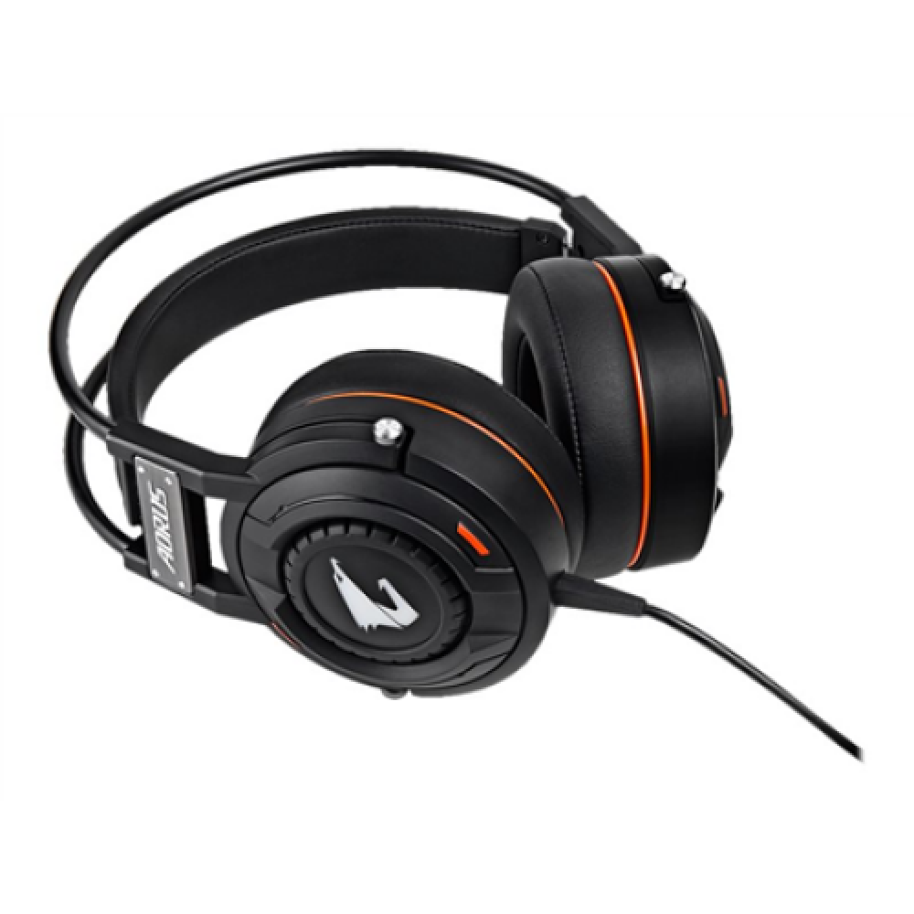 Gigabyte Gaming Headset AORUS H5 3.5 mm, Black, Built-in microphone