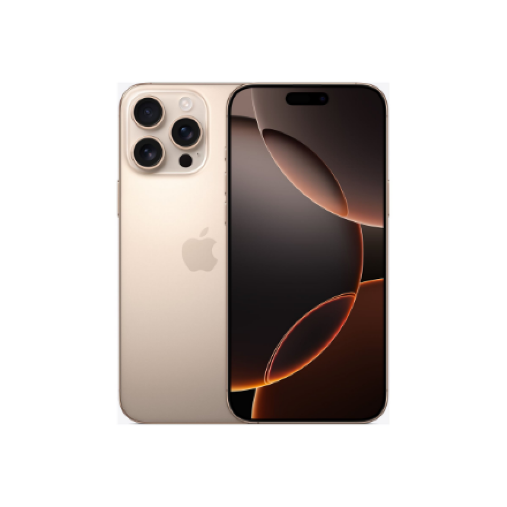 Apple iPhone 16 Pro Max , Desert Titanium , 6.9 , Super Retina XDR display with ProMotion , 2868 x 1320 pixels , A18 Pro , Internal RAM 8 GB , 1000 GB , Dual SIM , 4G , 5G , Main camera resolution 48+12 MP , Secondary camera resolution 12 MP , iOS , 18