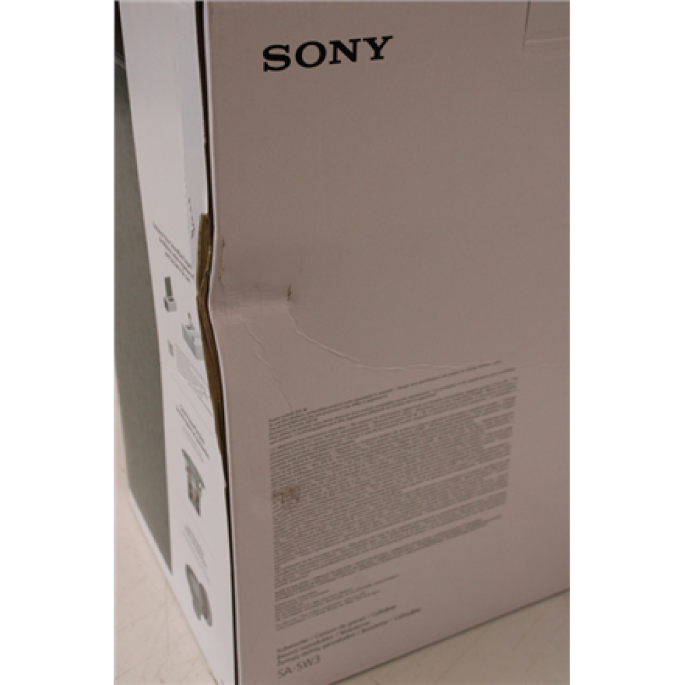 SALE OUT. Sony SA-SW3 Wireless 200W Subwoofer for HT-A9/A7000 , Sony , Subwoofer for HT-A9/A7000 , SA-SW3 , DAMAGED PACKAGING , 200 W , Black , Wireless connection