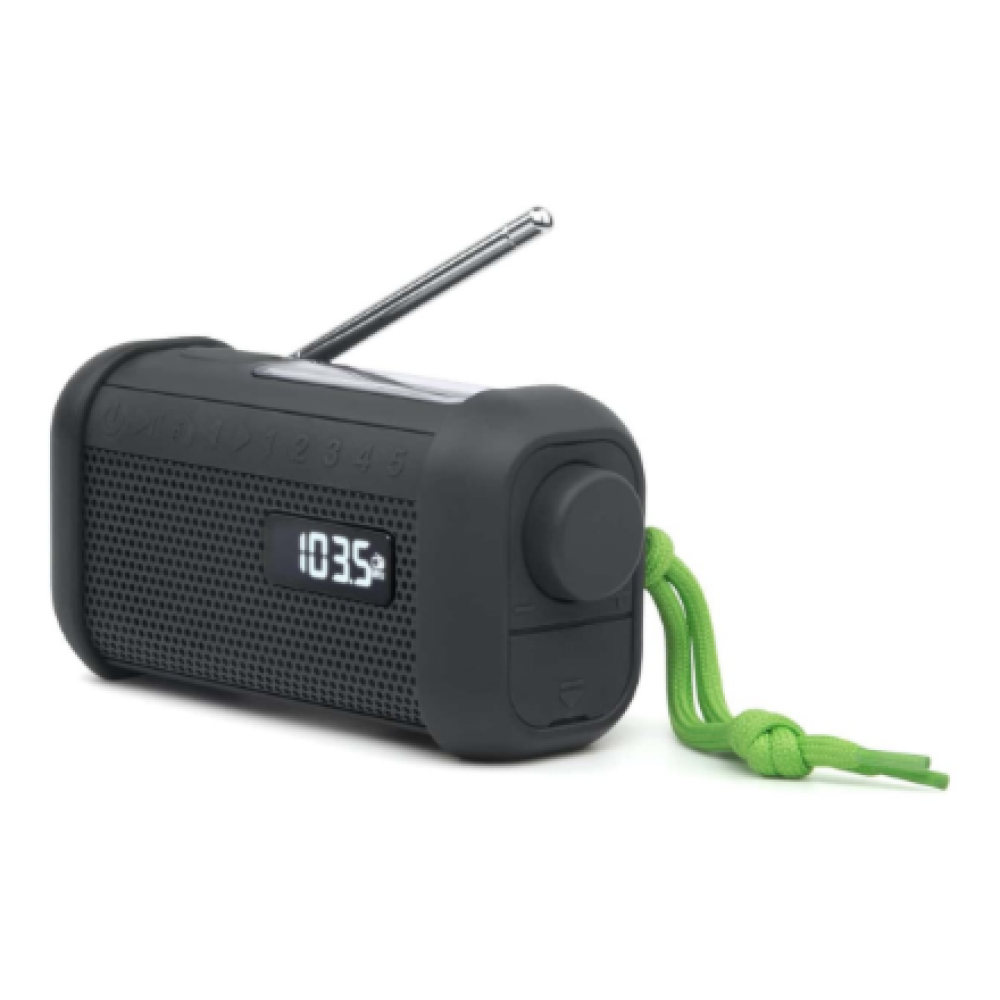 Muse , Portable Solar Radio with Crank and Flashlight , MH-08 MB , AUX in , Bluetooth , FM radio