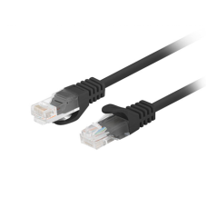 Lanberg Patchcord CAT.5E UTP Fluke Passed , PCU5-10CC-0025-BK , 0.25 m