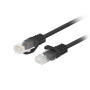 Lanberg , Patchcord CAT.5E UTP Fluke Passed , PCU5-10CC-0025-BK , 0.25 m , Black