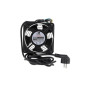 SOMI Networks , Single Fan Unit for wall mount cabinets , VENT-1C , Black , Airflow 450m3 /h; Cable Schuko 1.8 m