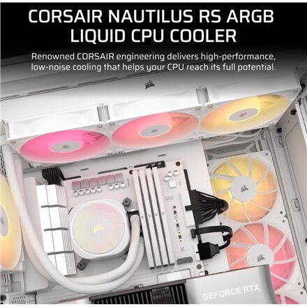 Corsair Liquid CPU Cooler , 360 RS ARGB , White