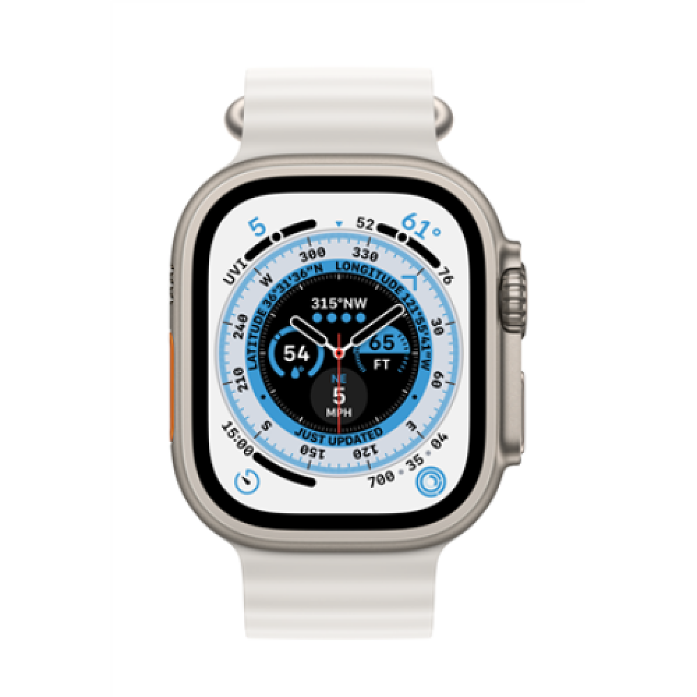 Apple Watch Ultra GPS + Cellular MNHF3EL/A 49mm, Retina LTPO OLED, Touchscreen, Heart rate monitor, Waterproof, Bluetooth, Wi-Fi