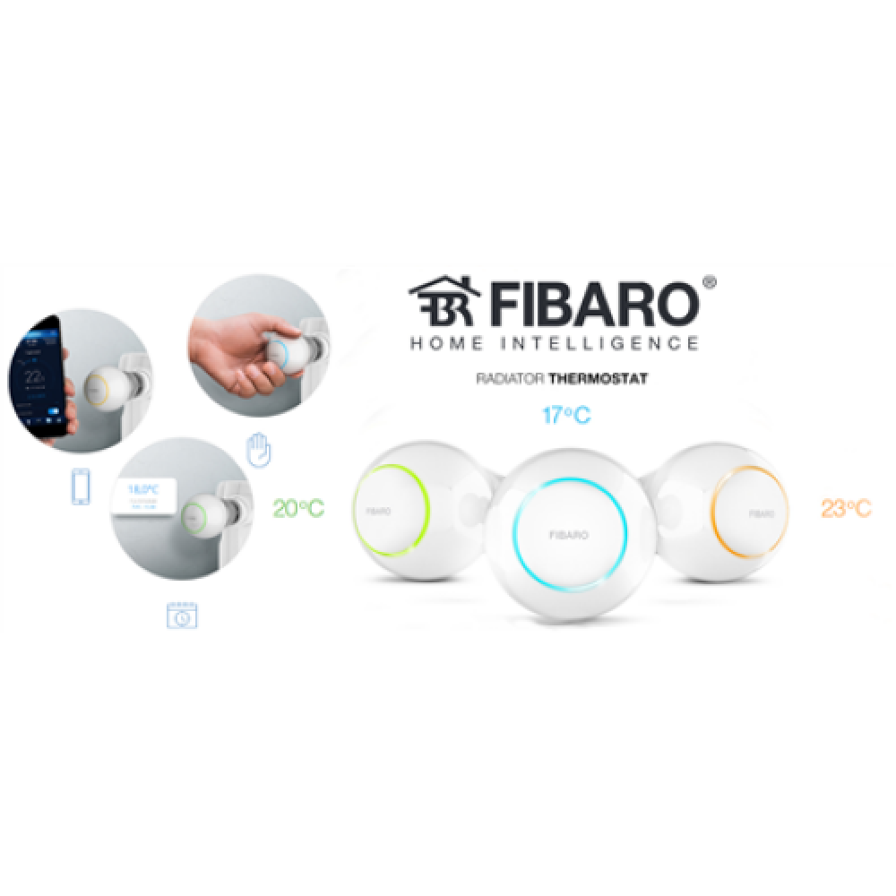 Fibaro , Radiator Thermostat Starter Pack , Z-Wave , White