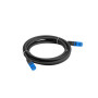 Lanberg , Patchcord Cat.6A S/FTP LSZH CCA Black Fluke Passed , PCF6A-10CC-0050-BK , 0.5 m
