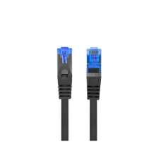 Lanberg Patchcord Cat.6A S/FTP LSZH CCA Black Fluke Passed , PCF6A-10CC-0050-BK , 0.5 m