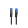 Lanberg , Patchcord Cat.6A S/FTP LSZH CCA Black Fluke Passed , PCF6A-10CC-0050-BK , 0.5 m