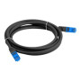 Lanberg , Patchcord Cat.6A S/FTP LSZH CCA Black Fluke Passed , PCF6A-10CC-0050-BK , 0.5 m
