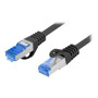 Lanberg , Patchcord Cat.6A S/FTP LSZH CCA Black Fluke Passed , PCF6A-10CC-0050-BK , 0.5 m