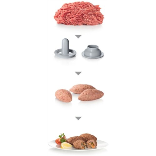 Bosch , Meat mincer , MFW68660 , Black , Throughput (kg/min) 4.3 , Kebbe, Sausage horn, Fruit press, Shredding Attachment, 4 barrels