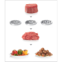 Bosch , Meat mincer , MFW68660 , Black , Throughput (kg/min) 4.3 , Kebbe, Sausage horn, Fruit press, Shredding Attachment, 4 barrels