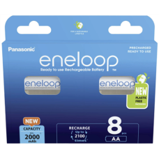 Panasonic , ENELOOP BK-3MCDE/8BE , AA , 2000 mAh , 8 pc(s)