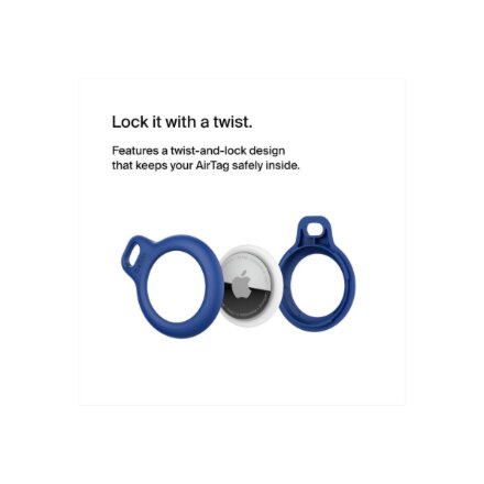 Belkin , Secure Holder with Key Ring for AirTag , Blue