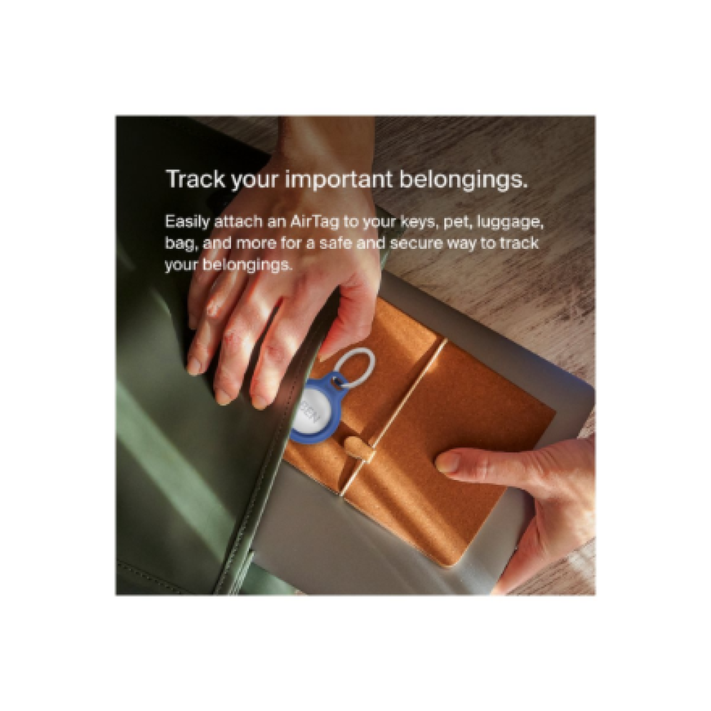 Belkin , Secure Holder with Key Ring for AirTag , Blue