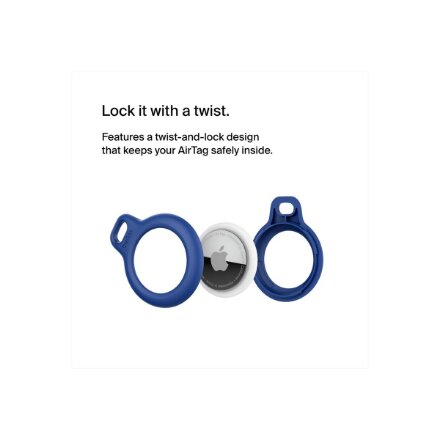 Belkin , Secure Holder with Key Ring for AirTag , Blue