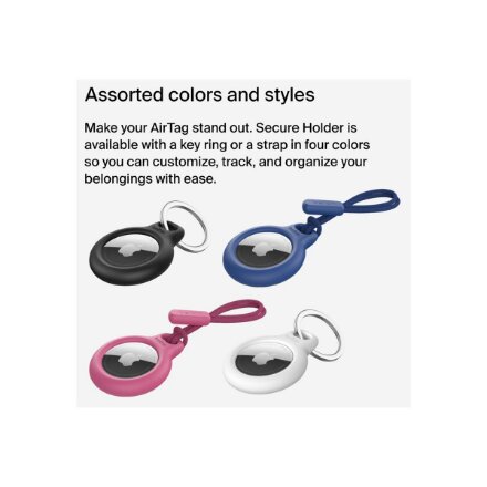 Belkin , Secure Holder with Key Ring for AirTag , Blue