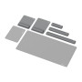 Fellowes Desk Mat , Breyta , 800 x 400 x 2.5 mm , Grey