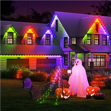 Nanoleaf Smart Multicolor Permanent Outdoor Lights Expansion Pack, 5m