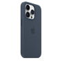 Apple 14 Pro Silicone Case with MagSafe Storm Blue