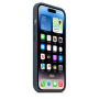 Apple 14 Pro Silicone Case with MagSafe Storm Blue