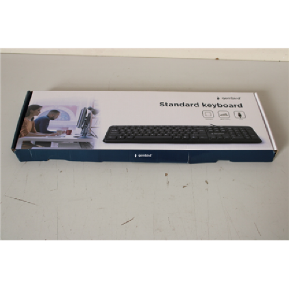 SALE OUT. KB-U-103-RU Standard keyboard, USB, RU layout, black , Gembird , KB-U-103-RU , Standard , Wired , EN/RU , DAMAGED PACKAGING , 1.4 m , Black , 424 g