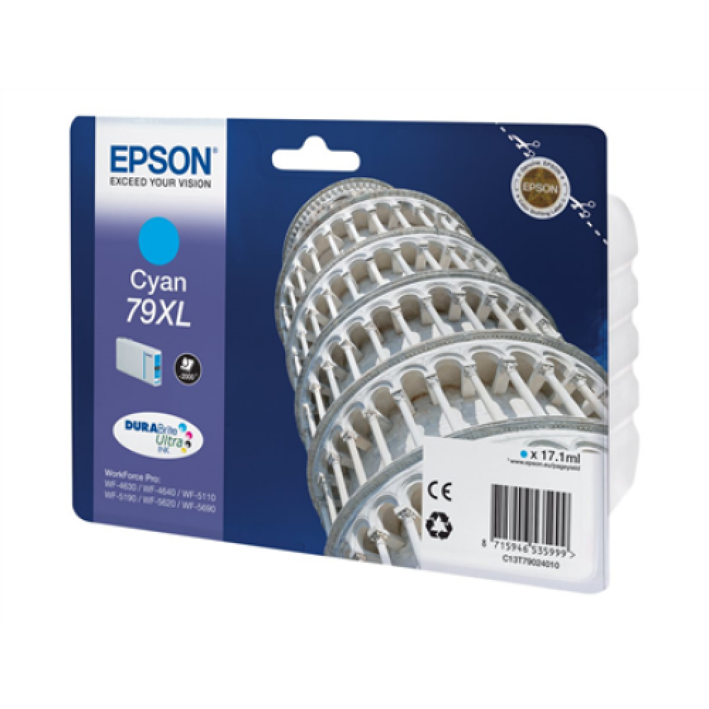 Epson 79XL , C13T79024010 , Inkjet cartridge , Cyan