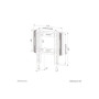 Neomounts Wall mount , WL30-550BL12 TV mount wall , 24-65 , Maximum weight (capacity) 40 kg , Black