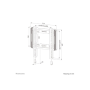 Neomounts Wall mount , WL30-550BL12 TV mount wall , 24-65 , Maximum weight (capacity) 40 kg , Black