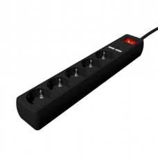 EnerGenie SPG5-U2-5-02 Power strip with USB charger, 5 sockets, 1.5 m, USB 2A, black , EnerGenie
