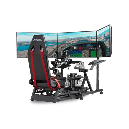 Next Level Racing Floor stand , Tube Freestanding Triple Monitor Stand , Up to 3x43 , Height adjustment, Tilt , Maximum weight (capacity) 50 kg , Black