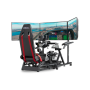 Next Level Racing Floor stand , Round Tube Freestanding Single Monitor Stand , Up to 3x43 , Height adjustment, Tilt , Maximum weight (capacity) 50 kg , Black