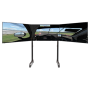 Next Level Racing Floor stand , Round Tube Freestanding Single Monitor Stand , Up to 3x43 , Height adjustment, Tilt , Maximum weight (capacity) 50 kg , Black