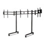 Next Level Racing Floor stand , Tube Freestanding Triple Monitor Stand , Up to 3x43 , Height adjustment, Tilt , Maximum weight (capacity) 50 kg , Black