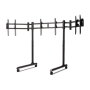 Next Level Racing Floor stand , Tube Freestanding Triple Monitor Stand , Up to 3x43 , Height adjustment, Tilt , Maximum weight (capacity) 50 kg , Black