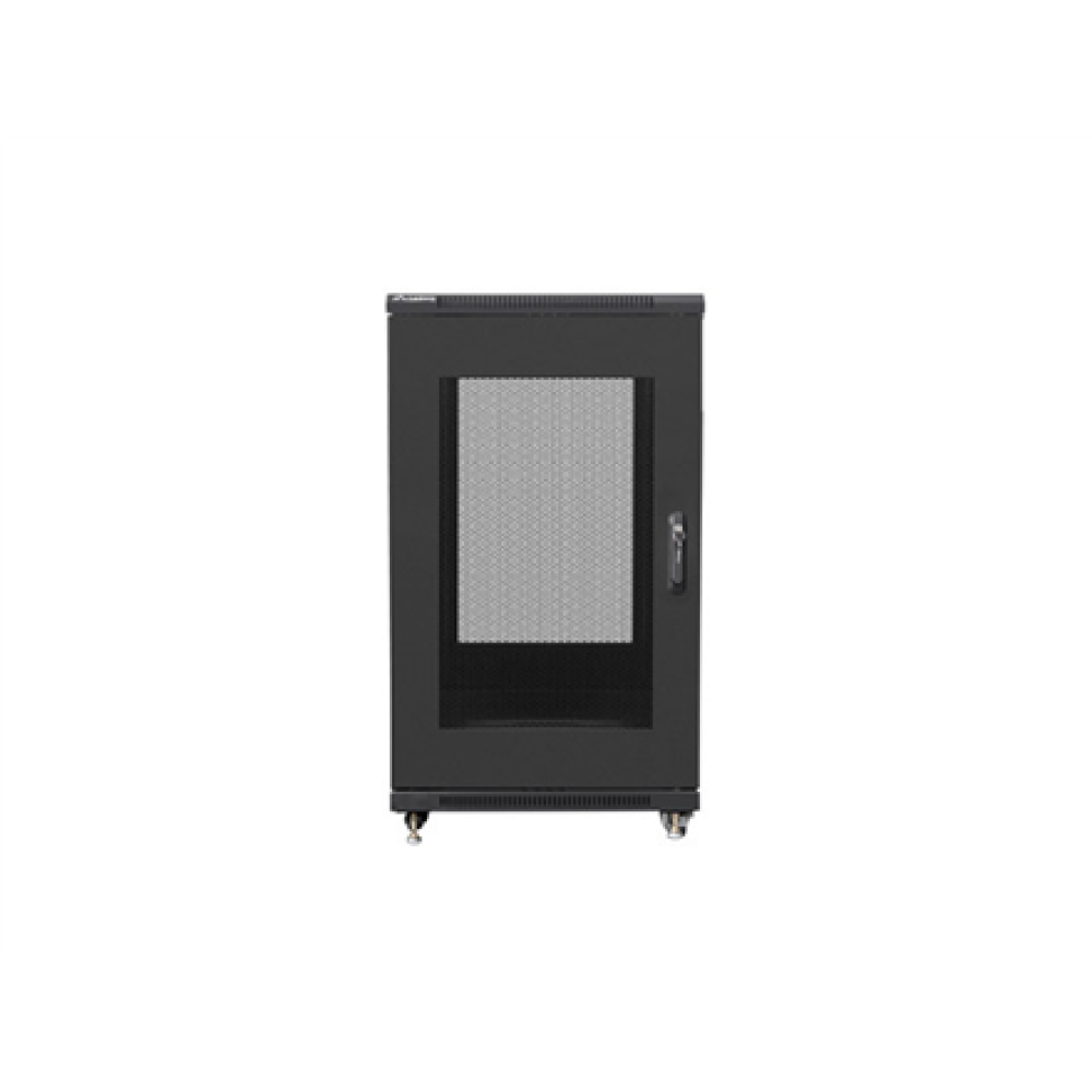 Lanberg , Rack cabinet 19 free-standing 22U/600x800 (flat pack) with mesh door , FF01-6822-23B , Black