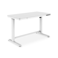Electric Height Adjustable Desk , 72 - 121 cm , Maximum load weight 50 kg , Metal , White