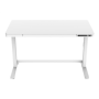 Electric Height Adjustable Desk , 72 - 121 cm , Maximum load weight 50 kg , Metal , White