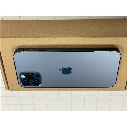 Apple REFURBISHED Grade B , iPhone 12 Pro , Pacific blue , 6.1 , Super Retina XDR OLED , 1170 x 2532 pixels , Internal RAM 6 GB , 128 GB , Dual SIM , 4G , Main camera resolution 12+12+12 MP , Secondary camera resolution 12 MP , iOS , 14.1